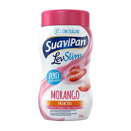 Pó Para Preparo de Bebida Suavipan Morango Zero 210g
