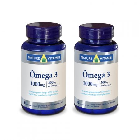 Ômega 3 - 30 Softgel - 2x - Nature Vitamin