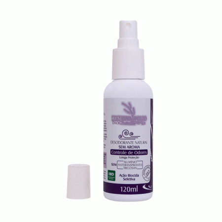 Desodorante Natural Reserva Folio Controle de Odores Sem Perfume 120ml