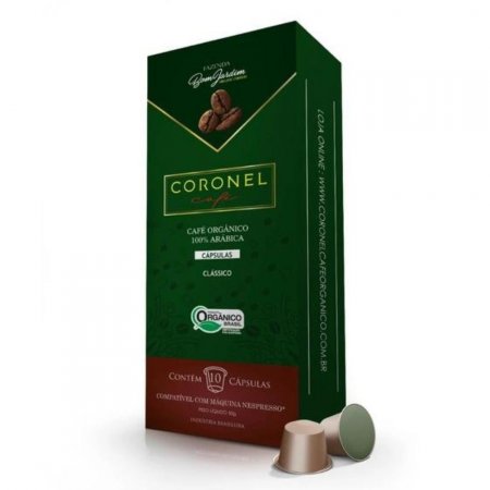 Café Orgânico Coronel 30 Cápsulas Compatíveis Nespresso*