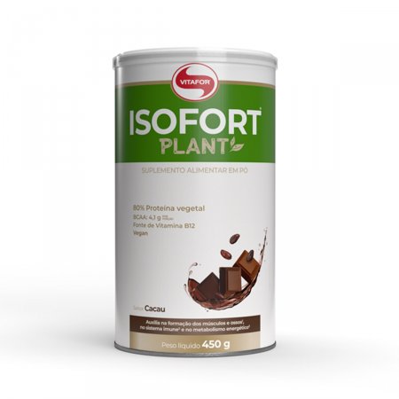 Suplemento Alimentar Isofort Plant Cacau com 450g