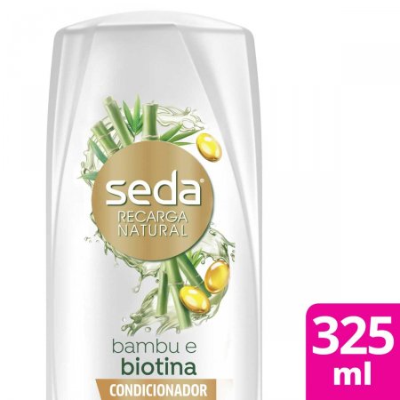 Condicionador Seda Recarga Natural Bambu + Biotina com 325ml