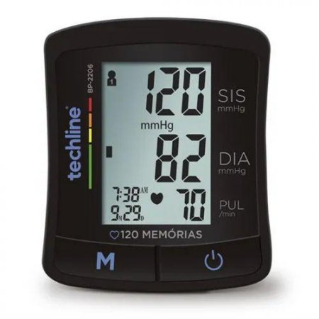 Medidor de Pressão Arterial Automático de Pulso Techline