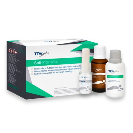 Kit Resina Macia Soft Provisório - Tdv Kit Resina Macia Soft Provisório Rosa - Tdv