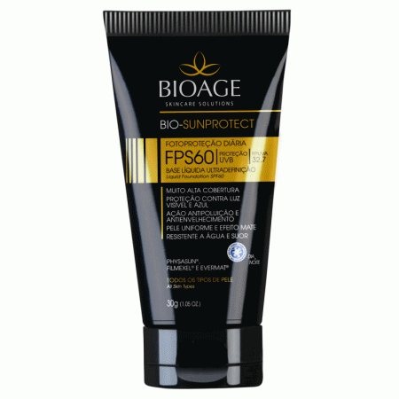 Base Liquida Bioage Bio Sunprotect FPS 60