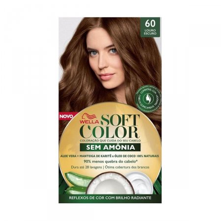 Tintura Wella Soft Color 60 Louro Escuro com 1 unidade