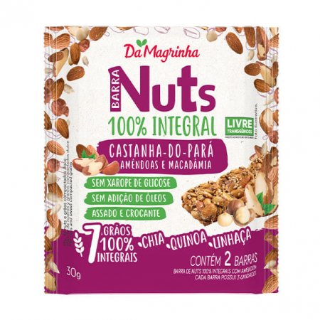 Barra Integral Castanha do Pará Da Magrinha 30g