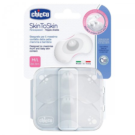 Protetor para Seios em Silicone SkinToSkin Tam M/G (2pçs) - Chicco