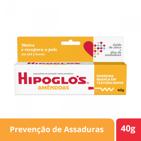 Creme Preventivo Contra Assaduras Hipoglós Amêndoas Nutre e Recupera com 40g