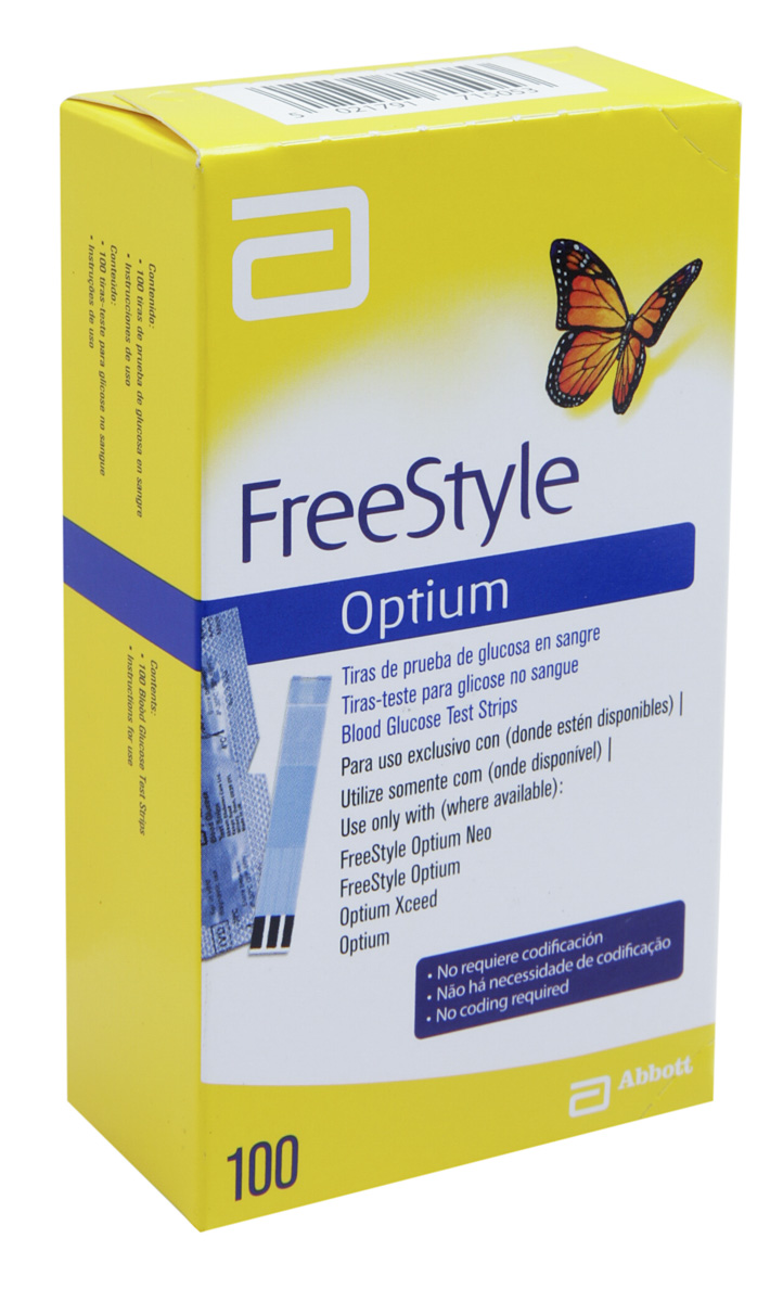 Tiras para Teste de Glicemia Freestyle Optium