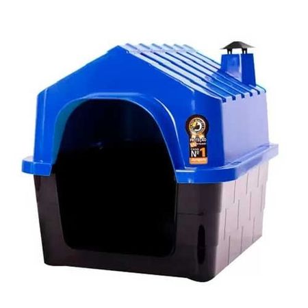 Casinha Durahouse com Chaminé Azul para Cães – Durapets Casinha Durahouse com Chaminé Azul Tamanho 01 para Cães – Durapets