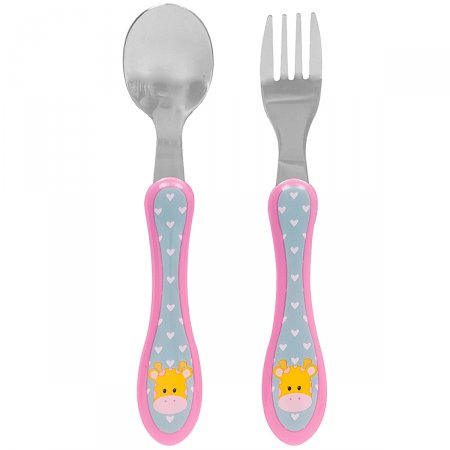 Kit Talher para bebê Animal Fun Girafinha (6m+) - Buba