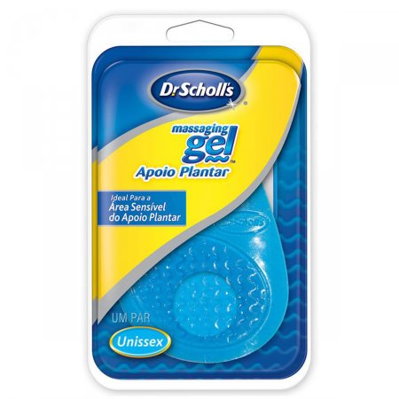 Apoio Plantar Dr. Scholl's Massaging Gel Unissex com 1 par