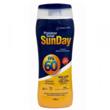 Protetor Solar Sunday FPS 60 200ML