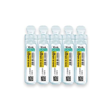 Soro Fisiológico 0,9% Endovenosa 10ml - Isofarma