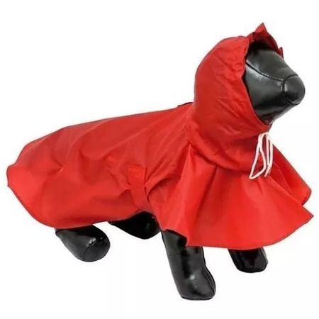 Capa de Chuva para Cachorro - São Pet Capa de Chuva - São Pet Vermelho G