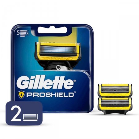 Carga para Aparelho de Barbear Gillette Fusion Proshield com 2 unidades