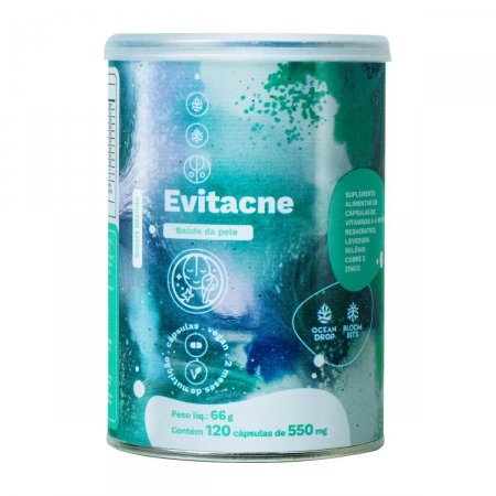 Ocean Drop Evitacne Saúde da Pele 550mg com 120 Cápsulas