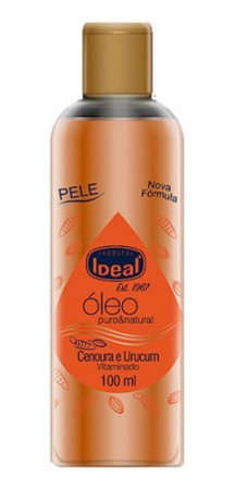 Óleo Puro Cenoura E Urucum 100ml - Ideal - A