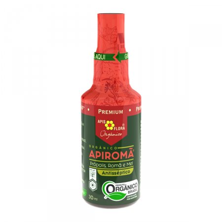 Antisséptico Bucal Apiromã Orgânico Própolis, Romã e Mel Spray com 30ml