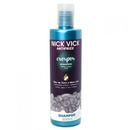 Shampoo Crespos de Respeito Nick Vick Antifrizz 300ml
