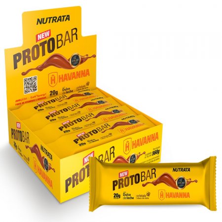Barra Proteica Proto Bar Caixa Com 8 Unidades - Nutrata