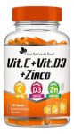 VITAMINA C D3 E ZINCO 600MG 60 CAPSULAS - FLORA NATIVA - A