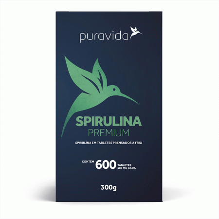 Spirulina Premium 500mg 600tabs - Pura Vida