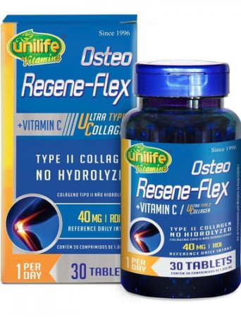 Osteo Regene-flex Colágeno Tipo 2 1000mg 30 Comp. - Unilife - A