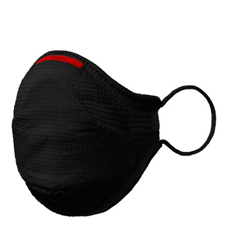Kit Máscara Fiber Air Preto com Suporte + 30 Filtros Tamanho M