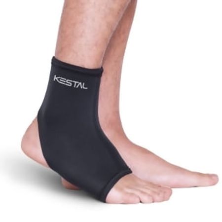Tornozeleira Longa Elástica KSN008 Preta Tam GG Kestal