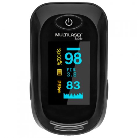Oxímetro Digital de Pulso Portátil Multilaser Plestimográfica
