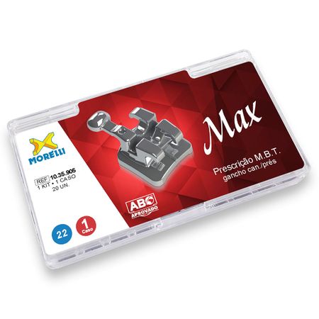 1035905 Kit De Bráquetes 01 Caso Prescrição Mbt Max 022 Gancho Can Pres - Morelli