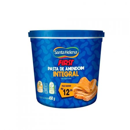 Pasta de Amendoim Integral First Santa Helena com 450g