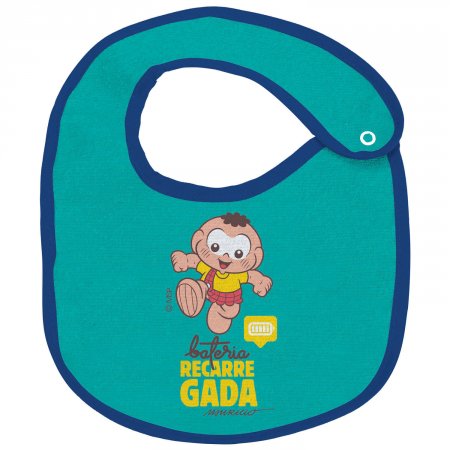 Babador Anatômico Impermeável Turma da Mônica Baby Cascão