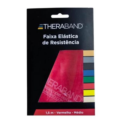 Faixa Elástica Thera-Band (vermelho) Média Média  (1,5m)