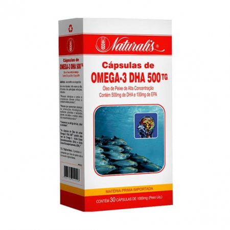 Ômega 3 DHA Naturalis 500 30 cápsulas