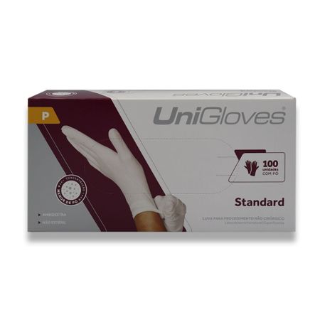 Luva De Procedimento Látex com Pó 100 unid - Unigloves Luva De Procedimento Latex com Pó P - Unigloves