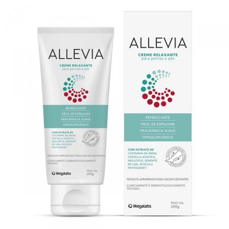 Creme Relaxante para Pernas e Pés Allevia com 20g