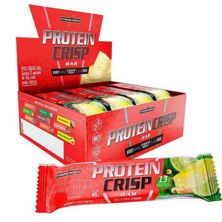 Protein Crisp Bar Torta de Limão 12 Unidades Integralmedica