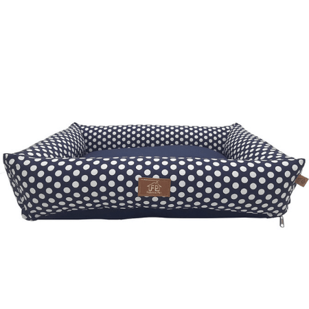 Cama Carol Poá para Cães e Gatos Fabrica Pet – Azul P
