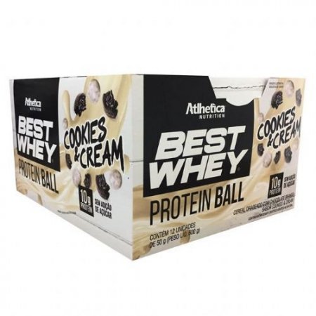 Best Whey Bar Cookies'n Cream 50g 12 Unidades Atlhetica Nutrition