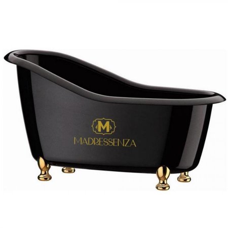 Mini Banheira Pp Preta 12.5cm Madressenza