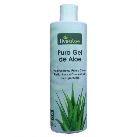 Gel Aloe Vera Natural Vegano Multifuncional Livealoe 500ml