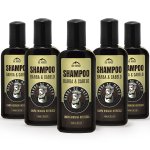 Kit 5 Shampoo Barba E Cabelo Mentolado Barbearia Atacado