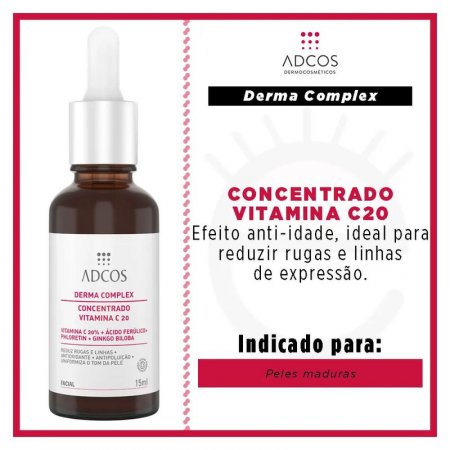 DERMA COMPLEX VITAMINA C 20 SÉRUM - Adcos  15ML