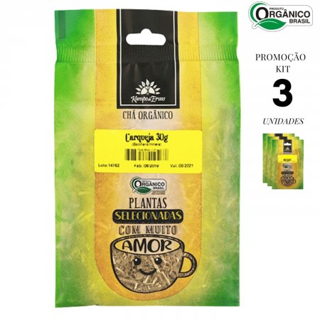 Carqueja Chá Orgânico Kampo de Ervas 3 und 30 g cada