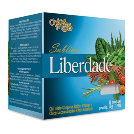 Chá Sublime Liberdade 10 Sachês Chá Mais