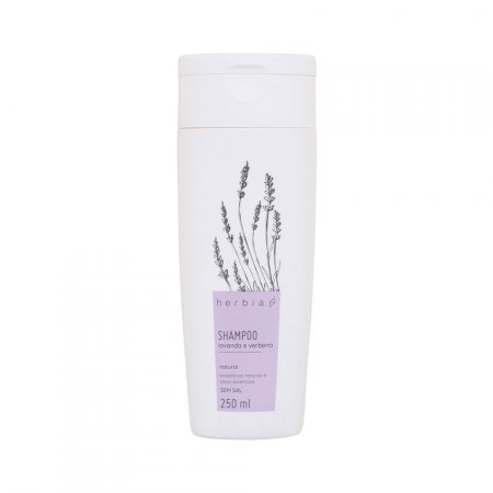 Shampoo Natural Lavanda e Verbena Branca 250ml - Herbia