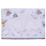 Toalha de Fralda Supreme Estampada com Capuz Passarinhos - Baby Joy Trends